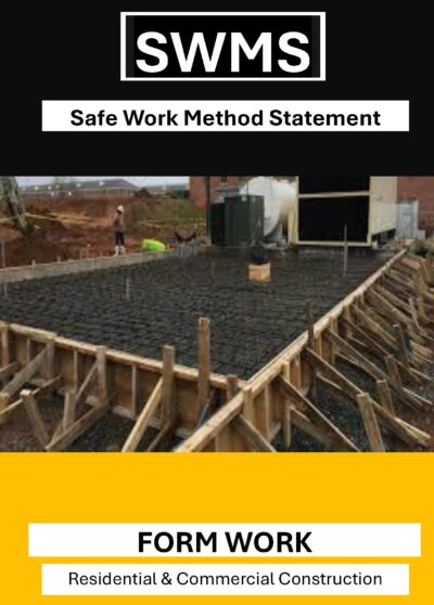 Form Work SWMS front Page