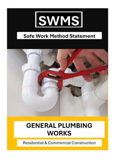 General Plumbing works SWMS front Page