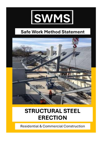 Structural Steel Erection SWMS front Page